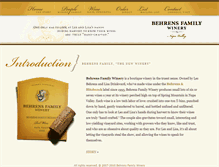 Tablet Screenshot of behrensfamilywinery.com